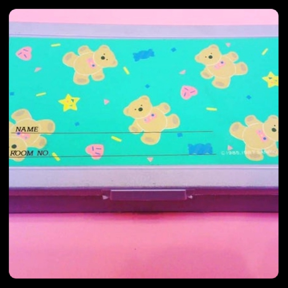 1987 Sanrio Just for fun bear box Vintage